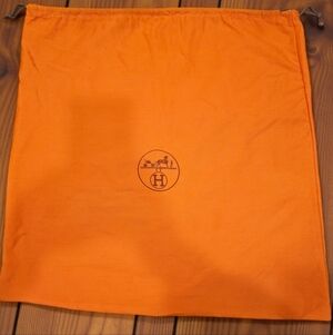 Hermès Vintage Orange Drawstring Dustbag